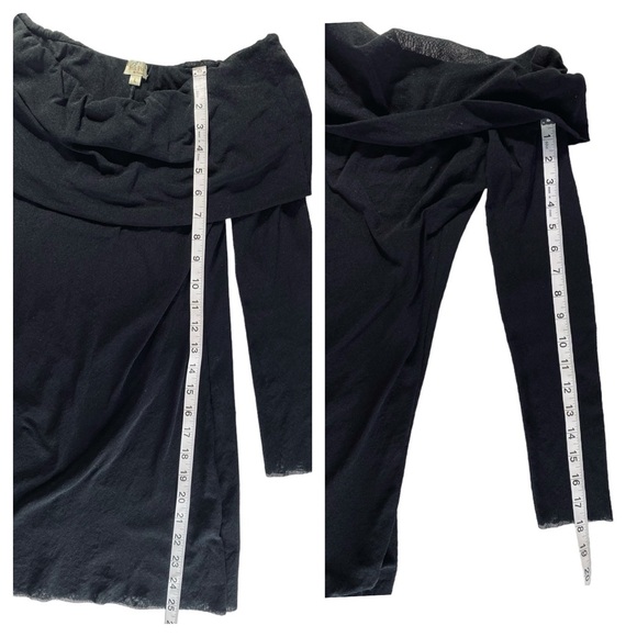 Petit Pois By Viviana G  Double Mesh Off The Shoulder Top - Large - Picture 5 of 12